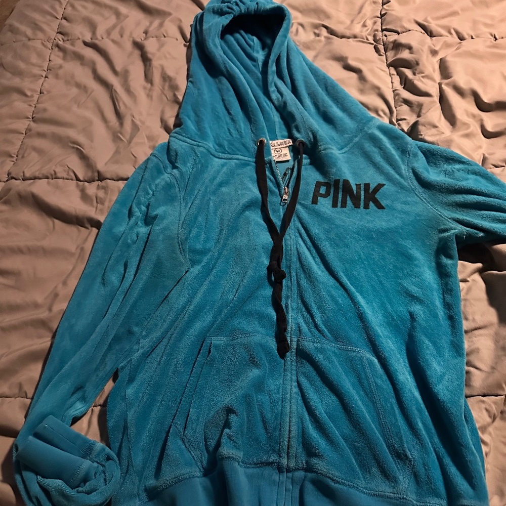 VS Pink terry cloth sweat set